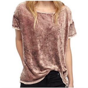 We The Free Doran Velvet Tee Size Small